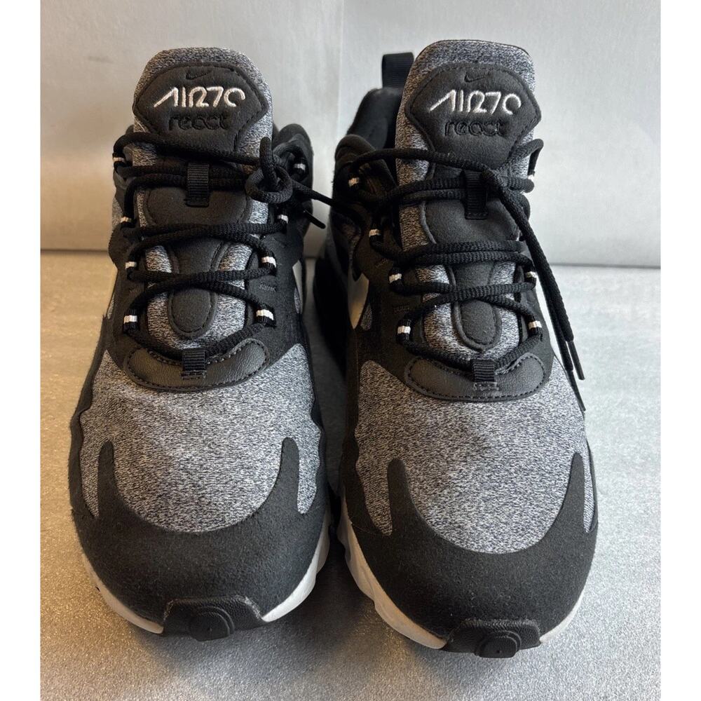 Nike Air Max 270 React A04971-001 Athletic Black/Gray Shoes Men’s Size 10